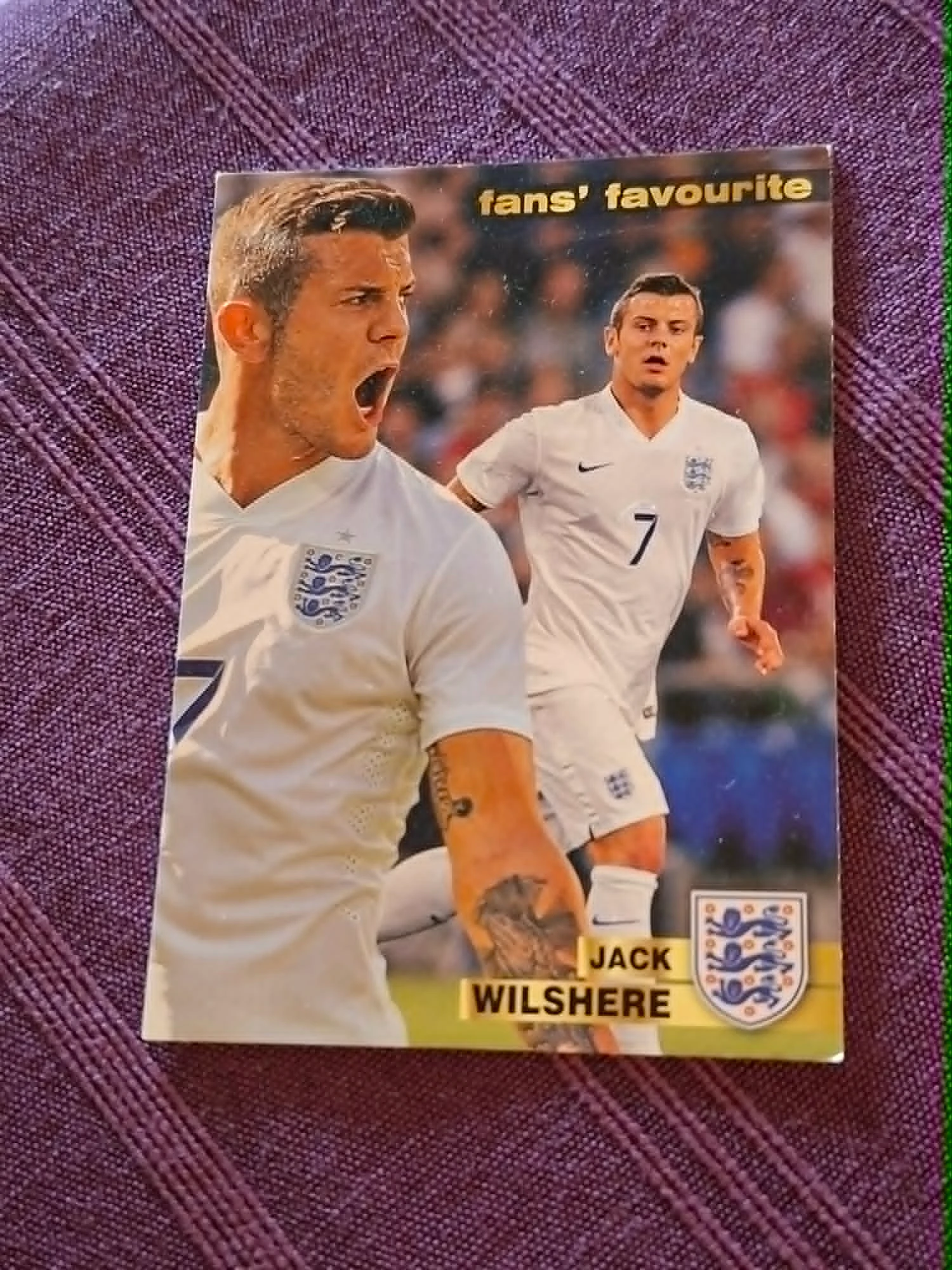 Panini/Voetbalkaart/Jack Wilshere/Engeland